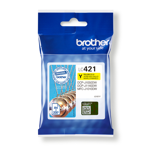 Cartuccia stampante Brother LC421Y Standard