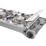 Brunner - Fornello campeggio Brunner 0708017N Devil Double Grill Cromo Cromo