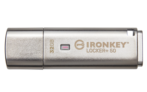 Chiavetta USB Kingston IKLP50 IRONKEY Locker+ 50 Silver Silver