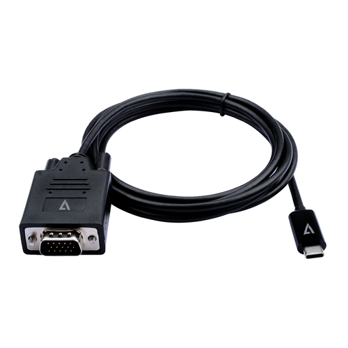 Cavo adattatore V7 CE10166 Video Usb C a Vga Black Black