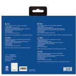 Qubick - Gamepad Qubick ACP40157 PLAYSTATION 4 Fc Inter Wireless Nero e Azzurro