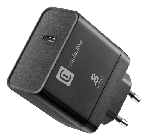 Caricabatterie Cellular Line ACHSMUSBC65WK CHARGER ULTRA Pd 65W Nero N