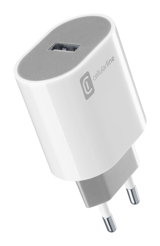 Caricabatterie Cellular Line ACHUSBSMART12WW STYLECOLOR 12W Bianco Bia