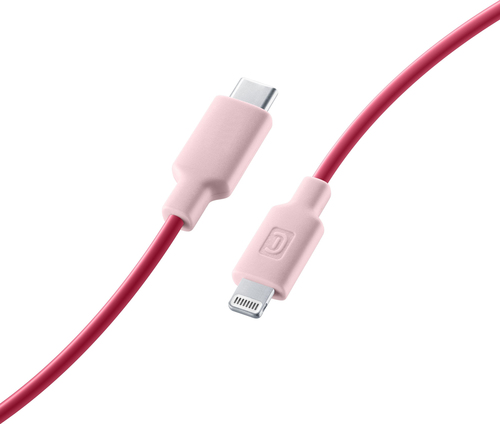 Cavo Lightning Cellular Line USBDATAC2LMFISMARP STYLECOLOR Rosa Rosa