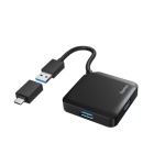 Hama - HUB Hama 00200116 Usb 3.2 Gen1 Black Black