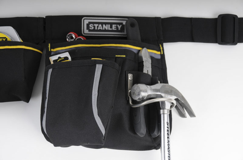 Fodero porta attrezzi Stanley 196181 4 Tasche da Cintura Grigio scuro 