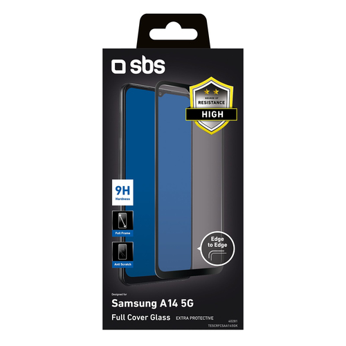Pellicola protettiva Sbs TESCRFCSAA145GK FULL COVER GLASS Galaxy A14 5