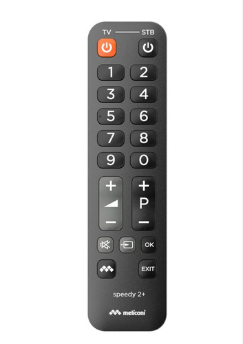 Telecomando tv Meliconi 807026 SPEEDY 2+ Nero