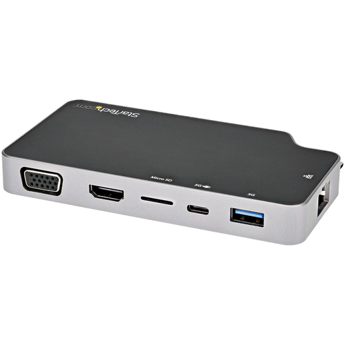 HUB Startech.Com CDP2HVGUASPD Mini Dock da Viaggio Nero e Grigio Nero 