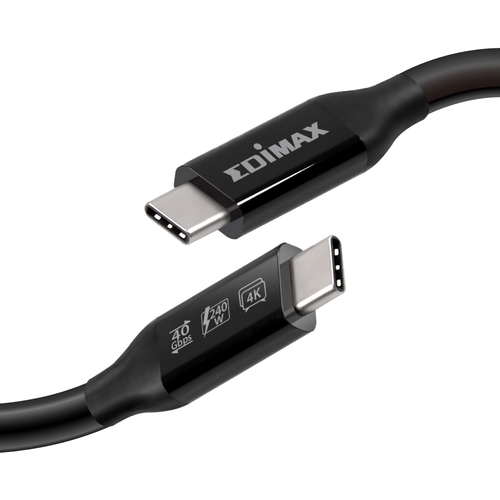 Cavo USB C Edimax UC4 005TB UC4 SERIES Usb4 Thunderbolt 3 Black Black