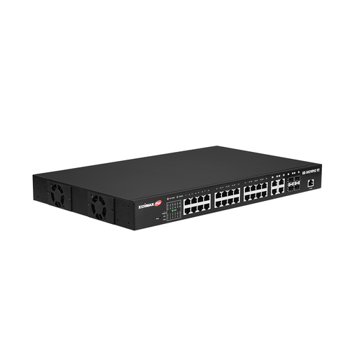Switch di rete Edimax GS 5424PLC V2 SMB 1G Web Smart Poe+ Black