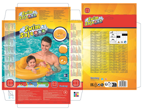 Bestway step A Salvagente Bestway 32096-5 SWIM SAFE ABC step A Giallo