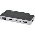 Startech.Com - HUB Startech.Com CDP2HVGUASPD Mini Dock da Viaggio Nero e Grigio Nero 