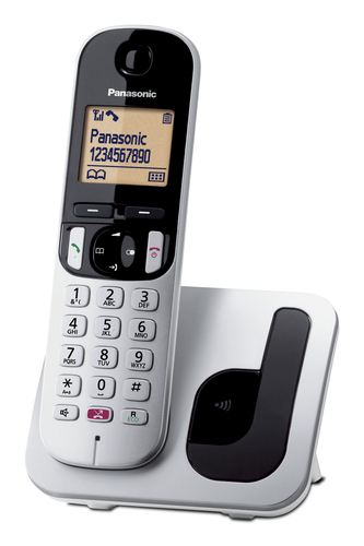 Cordless Panasonic KX TGC250JTB Dect Silver e White