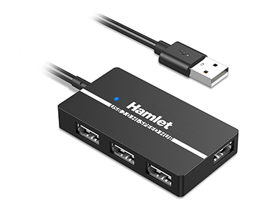 Hub USB Hamlet XHUB 04U2 2.0 Black