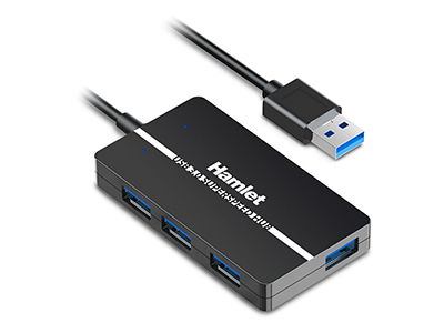 HUB Hamlet XHUB 04U3 Usb 3.0 Black Black