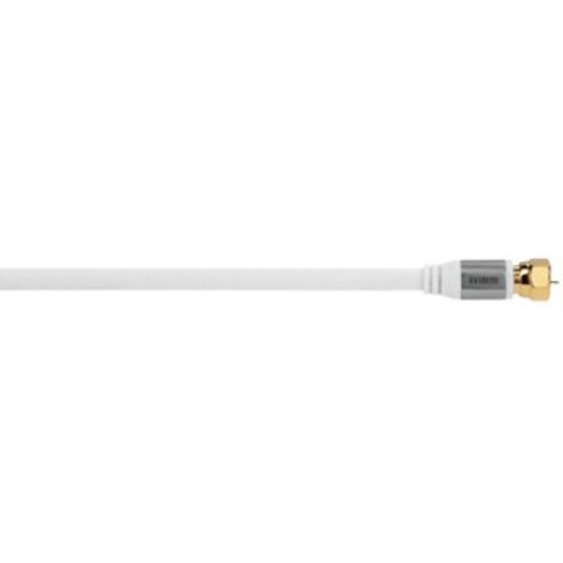 Avinity 2m, 2xF cavo coassiale F Bianco