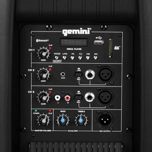 Gemini AS-2112BT altoparlante PA 2-vie