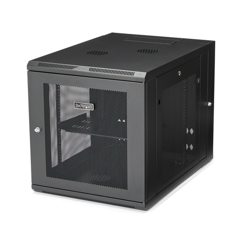 StarTech.com Armadio per Server Rack Montabile a Parete 12U - Armadio a Cerniera fino a 32
