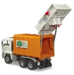 Bruder - BRUDER MAN TGA MÃ¼ll LKW Hecklader, Camion della spazzatura, 3 anno/i, Acrilonitrile butadiene stirene (ABS), Arancione, Bianco