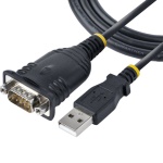 Startech.Com - StarTech.com Cavo Adattatore USB a Seriale 1 m - Convertitore da USB a Seriale con Porta COM, Cavo USB Seriale RS232/DB9 Maschio con Chipset Prolific IC per PLC/Stampanti/Scanner - Windows e Mac, DB-9, USB tipo A, 0,91 m, Nero