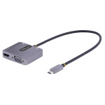 Startech.Com - StarTech.com Adattatore USB-C a VGA/HDMI, Adattatore Multiporta USB Type-C a VGA/HDMI 4K 60Hz HDR con Uscita Audio da 3,5 mm; Compatibile Thunderbolt 3 e 4 - Convertitore USB-C per Monitor VGA e HDMI 1080p, USB tipo-C, Uscita HDMI, Uscita VGA (D-Sub), 3840 x 2160 Pixel