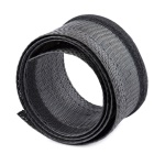 Startech.Com - StarTech.com Guaina per cavi da 3 m con chiusura a strappo, accorciabile, diametro 3 cm, organizzatore per cavi di rete / guaina per fasci di cavi / robusto avvolgicavo con maglia in poliestere, Nero, Guaina intrecciata per cavi, Pavimento, Nylon, Poliestere, Nero