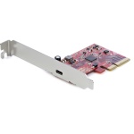 Startech.Com - StarTech.com Scheda PCIe USB 3.2 Gen 2x2 a 1 porta - USB-C SuperSpeed 20Gbps PCI Express 3.0 x4- Host Controller Card - USB Type-C PCIe Add-On Adapter Card - Scheda di espansione - Windows & Linux, PCIe, USB 3.2 Gen 2 (3.1 Gen 2), PCIe 3.0, Rosso, 3126209 h, ASMedia - ASM3242