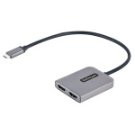 Startech.Com - StarTech.com Adattatore USB-C HDMI - Hub USB C MST a Doppio HDMI 4K 60Hz - Convertitore USB Type-C a Multi Monitor HDMI per Notebook con cavo da 30 cm - Splitter HDMI / Hub HDMI Multi-Stream Trasport, HDR, USB tipo-C, Uscita HDMI, Uscite Displayport, 3840 x 2160 Pixel