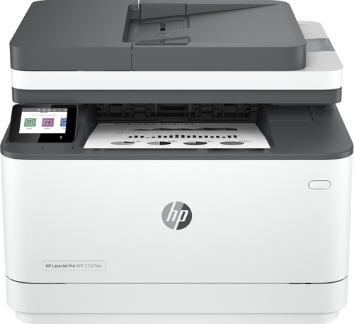 HP LaserJet Pro Stampante multifunzione 3102fdw, Bianco e nero, Stampante per Piccole e medie imprese, Stampa, copia, scansione, fax, Wireless; Stampa da smartphone o tablet; Stampa fronte/retro; Scan
