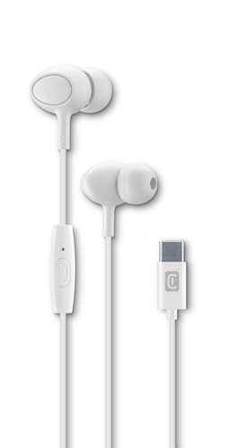 Auricolari microfono filo Cellular Line AUINEARTYPECW CLOUD Bianco