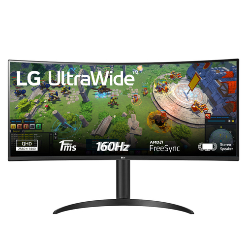 Lg Curved QHD Monitor Lg 34WP65CP-B.AEU ULTRAWIDE Curved QHD Black