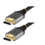 Startech.Com - StarTech.com Cavo HDMI 2.1 8K da 5m - Cavo HDMI certificato ad alta velocitÃ  48Gbps - Cavo video HDMI Ultra HD per Monitor PC/TV/Display 8K 60Hz/4K 120Hz HDR10+ eARC - Rivestimento in TPE flessibile e resistente, 5 m, HDMI tipo A (Standard), HDMI tipo A (Standard), 48 Gbit/s, Audio Return Channel (ARC), Grigio, Nero