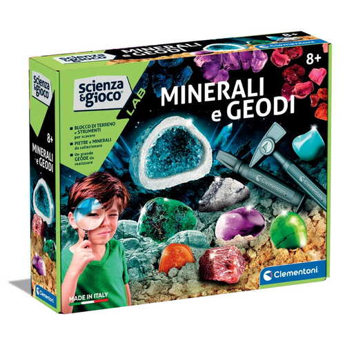 Gioco educativo Clementoni 19350 SCIENZA E GIOCO Minerali e Geodi