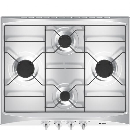 Smeg S264X2 piano cottura Acciaio inossidabile Da incasso Gas 4 Fornello(i)