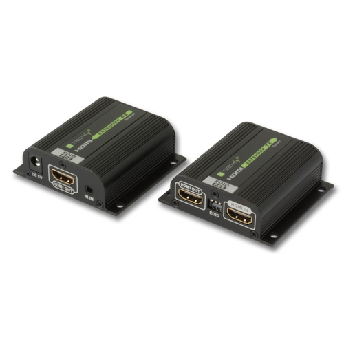 Techly IDATA EXT-E70POED moltiplicatore AV Trasmettitore e ricevitore AV Nero