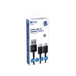 Xtreme Videogames - Xtreme 90531 Cavo USB â€“ Doppio Type C, Cavo, PlayStation 5, Nero, 2 m, 1 pz, Da USB tipo A a USB tipo C