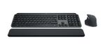 LOGITECH - Logitech MX Keys S Combo, Wireless, RF senza fili + Bluetooth, QWERTY, LED, Grafite, Mouse incluso