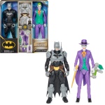 DC Comics , Action Figure Batman Adventures, Batman vs Joker in Scala, 2 Action Figure Batman Alte 30 cm, Supereroe e Supernemico con 12 Accessori e 17 Punti di Articolazione, Giochi per Bambini, 4+