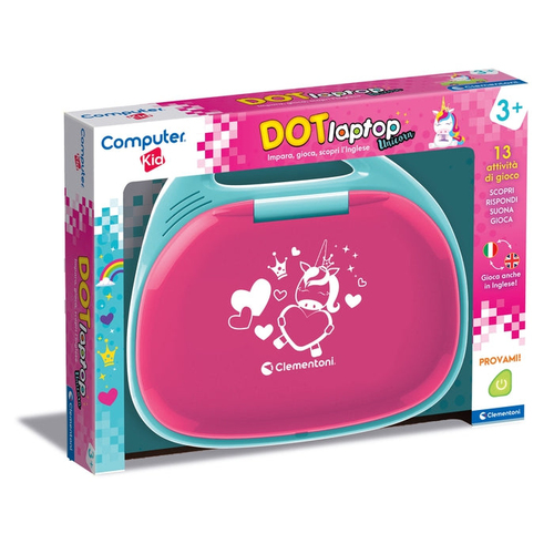 Gioco educativo Clementoni 16455 COMPUTER KID Primo Laptop DOT Unicorn