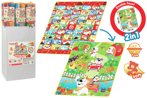 Tappeto gioco Globo 05569 VITAMINA G 2 lati lettere e numeri