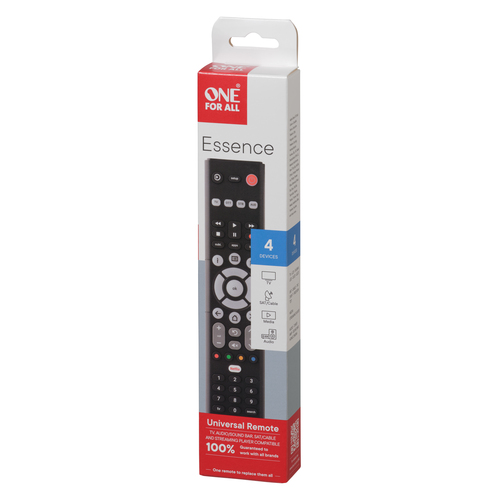 Oneforall 4in1 Telecomando tv Oneforall URC1242 ESSENCE 4in1 Black
