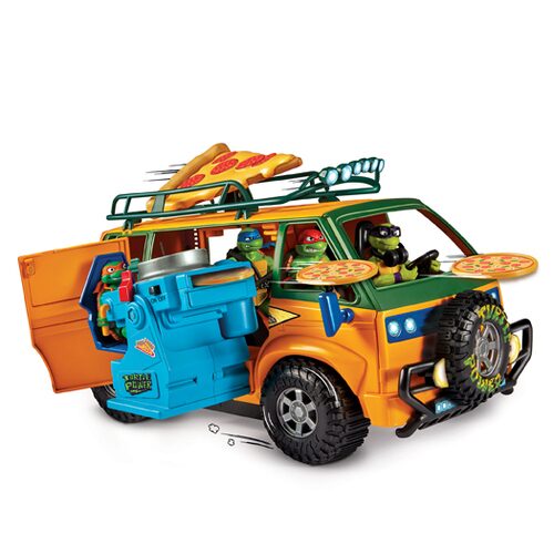 Playset personaggio Giochi Preziosi TU804000 TURTLES Van lancia pizze 