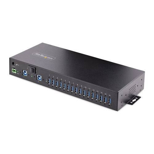 Startech.Com 3.0 16 porte HUB Startech.Com 5G16AINDS-USB-A-HUB INDUSTRIAL 3.0 16 porte Nero