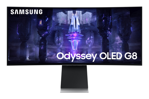 Samsung Curved WQHD Monitor Samsung LS34BG850SUXEN ODYSSEY OLED G8 Curved WQHD Silver
