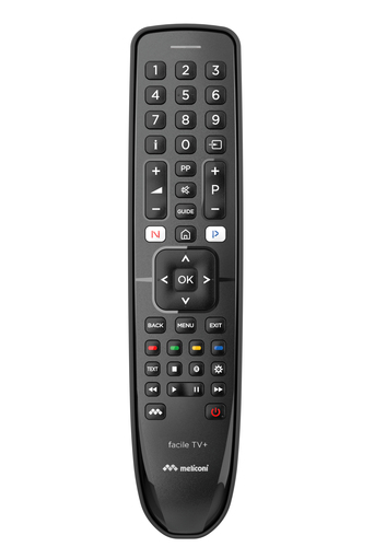 Meliconi Facile TV+ Telecomando tv Meliconi 806079 GUMBODY Facile TV+ Black