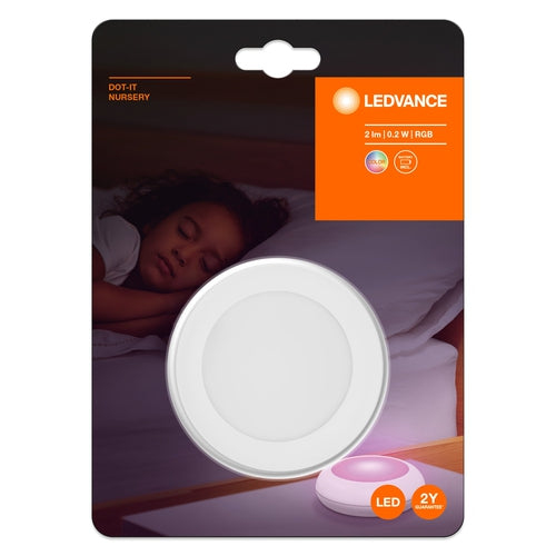 Lampada portatile Ledvance DOT IT NURSERY RGB Bianco
