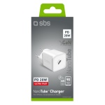 SBS - Caricabatterie USB Sbs TETRGAN1C20W NANOTUBE PD 20W GaN White