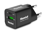 HAMLET - Caricabatterie USB Hamlet XPDC G3018Q GaN charger PD 30w Black