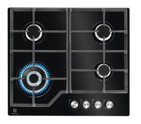 Electrolux KGG64362K Gas on Glass Piano cottura gas Electrolux 949 641 002 SERIE 600 KGG64362K Gas on Gl